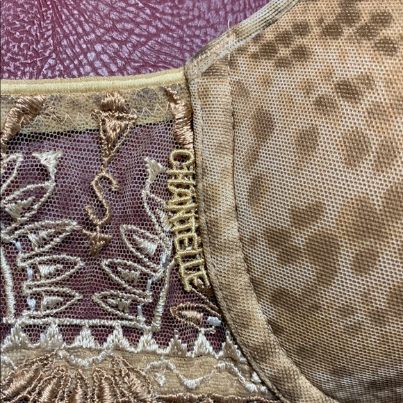 Chantelle Paris Africa Demi Bra Snakeskin Lace 34A - Picture 5 of 9